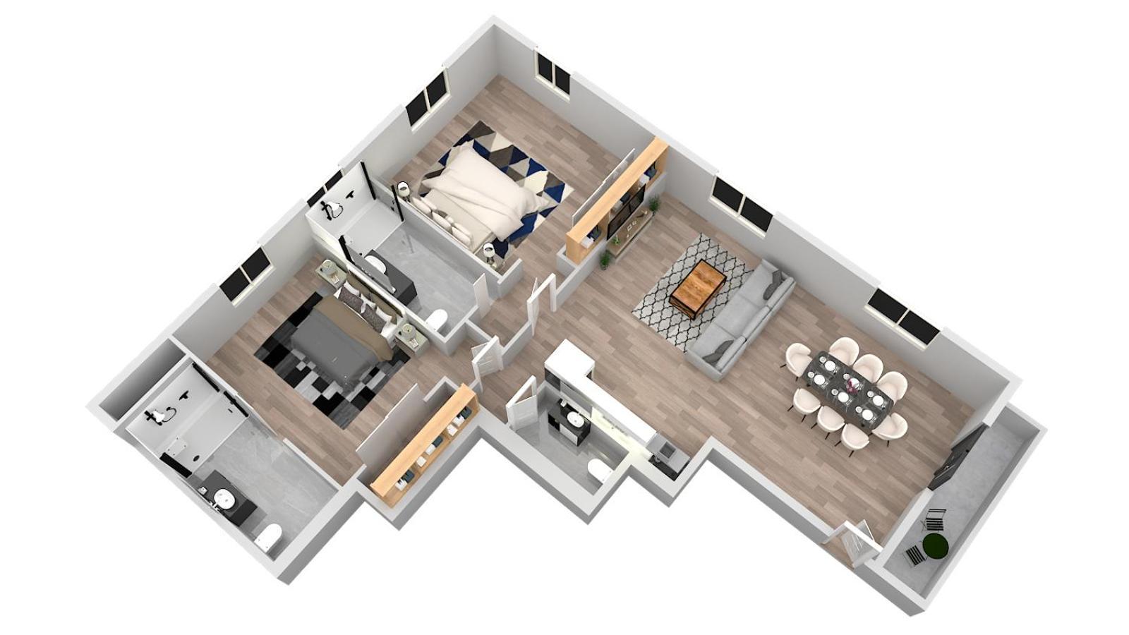 Superbe, T3 Spacieux 78 M2, Neuf, Parking, Balcon Gerde Luaran gambar